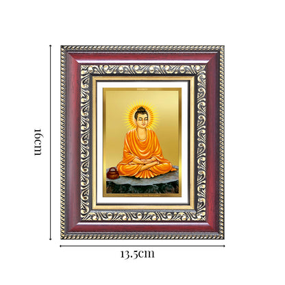 Diviniti 24K Gold Plated Buddha (Classic) Divine Table Top Frame for Home Mandir & Office Decor | Luxury Spiritual Gift