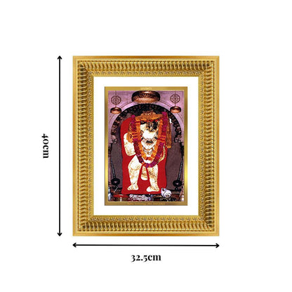 Diviniti 24K Gold Plated Mehndipur Balaji (Classic) Divine Wall Frame for Home Mandir & Office Decor | Luxury Spiritual Gift