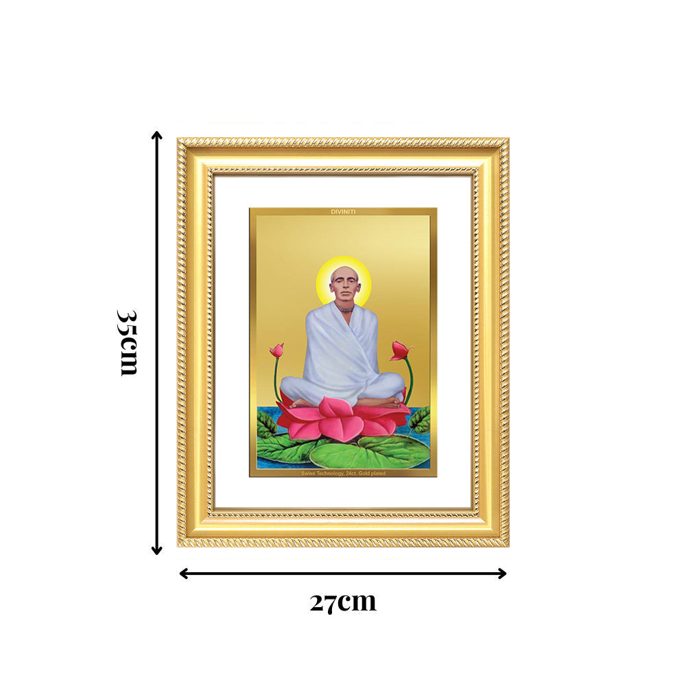 Diviniti 24K Gold Plated Ram Thakur (Classic) Divine Wall Frame for Home Mandir & Office Decor | Luxury Spiritual Gift