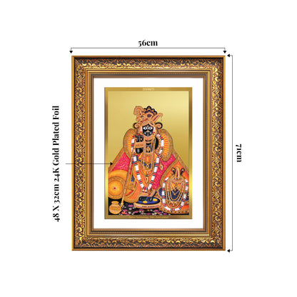 Banke Bihari | Kunjbihari Wall Mount Photo Frame in 24K Gold Plated Foil