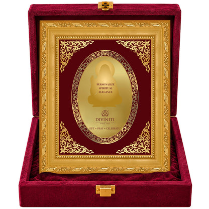 24K Gold-Plated Personalized Frame | Premium Gift Box | 21.5x17.5 CM