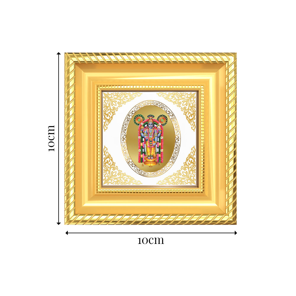 Guru Vayurappan | Divine Krishna Form Royal Tabletop Photo Frame in 24K Gold Plated Foil