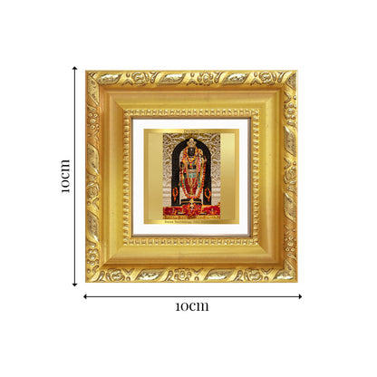 Diviniti Ram Lalla Tabletop Photo Frame in 24K Gold Plated Foil | Innocence, Divine Grace & Blessings | DG103S1A (10x10 CM)