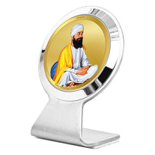 Load image into Gallery viewer, Diviniti 24K Gold Plated Guru Tegh Bahadur Ji Frame For Car Dashboard, Home Decor, Table Top, Gift (6.2 x 4.5 CM)
