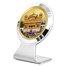 Load image into Gallery viewer, Diviniti 24K Gold Plated Golden Temple Frame For Car Dashboard, Home Decor, Table, Luxury Gift (6.2 x 4.5 CM)

