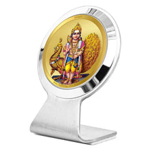 Load image into Gallery viewer, Diviniti 24K Gold Plated Karthikey Frame For Car Dashboard, Home Decor, Table Top, Puja, Gift (6.2 x 4.5 CM)