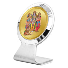 Load image into Gallery viewer, Diviniti 24K Gold Plated Ram Darbar Frame For Car Dashboard, Home Decor, Puja, Gift (6.2 x 4.5 CM)
