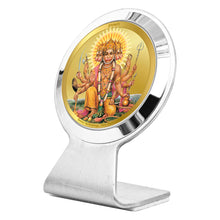 Load image into Gallery viewer, Diviniti 24K Gold Plated Panchmukhi Hanuman Frame For Car Dashboard, Home Decor, Puja, Gift (6.2 x 4.5 CM)
