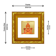 Load image into Gallery viewer, DIVINITI 24K Gold Plated Rani Sati Photo Frame For Home Decoration, Table, Gift (10.8 X 10.8 CM)
