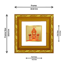 Load image into Gallery viewer, DIVINITI 24K Gold Plated Rani Sati Photo Frame For Home Decoration, Table, Gift (10.8 X 10.8 CM)