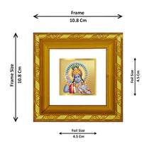 Load image into Gallery viewer, DIVINITI 24K Gold Plated Lord Vishnu Photo Frame For Living Room, Puja, Festive Gift (10.8 X 10.8 CM)
