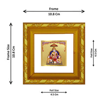 Load image into Gallery viewer, DIVINITI 24K Gold Plated Agrasen Maharaj Photo Frame For Living Room, TableTop, Gift (10.8 X 10.8 CM)
