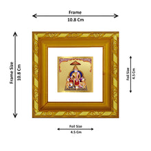 Load image into Gallery viewer, DIVINITI 24K Gold Plated Agrasen Maharaj Photo Frame For Living Room, TableTop, Gift (10.8 X 10.8 CM)