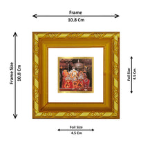 Load image into Gallery viewer, DIVINITI 24K Gold Plated Mata Ka Darbar Photo Frame For Home Decor, Navratri Puja (10.8 X 10.8 CM)
