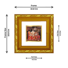 Load image into Gallery viewer, DIVINITI 24K Gold Plated Mata Ka Darbar Photo Frame For Home Decor, Navratri Puja (10.8 X 10.8 CM)
