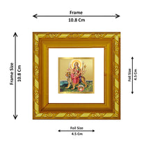 Load image into Gallery viewer, Diviniti Durga Gold Plated Wall Photo Frame, Table Decor| DG Frame 103 Size 1A and 24K Gold Plated Foil (10.8 CM X 10.8 CM)
