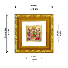 Load image into Gallery viewer, DIVINITI 24K Gold Plated Ram Darbar Photo Frame For Home Decor Showpiece, Festival, Puja (10.8 X 10.8 CM)
