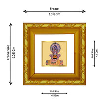 Load image into Gallery viewer, DIVINITI 24K Gold Plated Khatu Shyam Photo Frame For Living Room, Puja Room, Festive Gift (10.8 X 10.8 CM)
