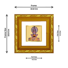 Load image into Gallery viewer, DIVINITI 24K Gold Plated Khatu Shyam Photo Frame For Living Room, Puja Room, Festive Gift (10.8 X 10.8 CM)