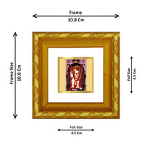 Load image into Gallery viewer, DIVINITI 24K Gold Plated Mahendipur Balaji Photo Frame For Home Decor, Puja, Festive Gift (10.8 X 10.8 CM)
