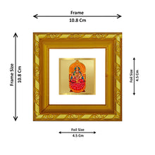 Load image into Gallery viewer, DIVINITI 24K Gold Plated Maa Sharda Photo Frame For Home Decor, Living Room, Festive Gift (10.8 X 10.8 CM)
