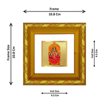 Load image into Gallery viewer, DIVINITI 24K Gold Plated Maa Sharda Photo Frame For Home Decor, Living Room, Festive Gift (10.8 X 10.8 CM)