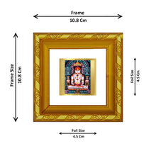 Load image into Gallery viewer, DIVINITI 24K Gold Plated Adinath Photo Frame For Home Decor, TableTop, Festival (10.8 X 10.8 CM)
