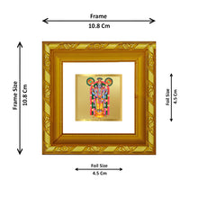 Load image into Gallery viewer, DIVINITI 24K Gold Plated Guruvayurappan Ji Photo Frame For Home Decor, Table, Gift (10.8 X 10.8 CM)
