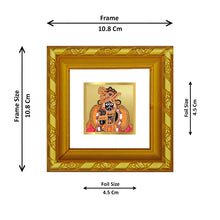 Load image into Gallery viewer, DIVINITI 24K Gold Plated Bankey Bihari Photo Frame For Home Decor, Puja, Festival (10.8 X 10.8 CM)
