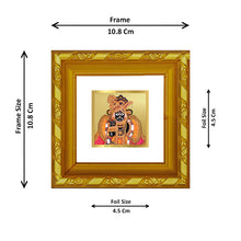 Load image into Gallery viewer, DIVINITI 24K Gold Plated Bankey Bihari Photo Frame For Home Decor, Puja, Festival (10.8 X 10.8 CM)