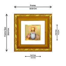 Load image into Gallery viewer, DIVINITI 24K Gold Plated Guru Nanak Photo Frame For Living Room, TableTop, Prayer, Gift (10.8 X 10.8 CM)
