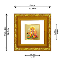 Load image into Gallery viewer, DIVINITI 24K Gold Plated Panchmukhi Hanuman Photo Frame For Home Decor, Tabletop, Puja (10.8 X 10.8 CM)