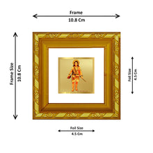 Load image into Gallery viewer, DIVINITI 24K Gold Plated Guru Gorakhnath Photo Frame For Living Room, Luxury Gift (10.8 X 10.8 CM)
