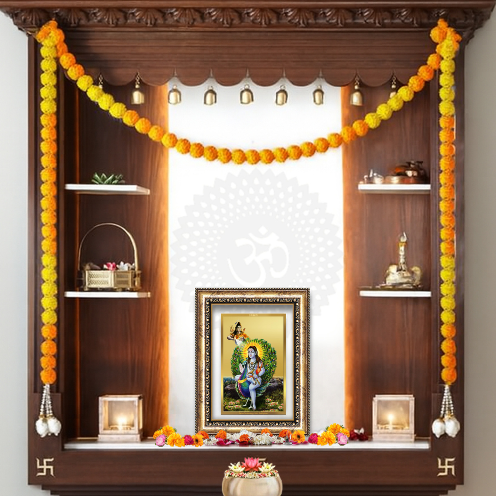 Diviniti 24K Gold Plated Baba Balak Nath Divine Wall Frame for Home Mandir & Office Decor | Luxury Spiritual Gift