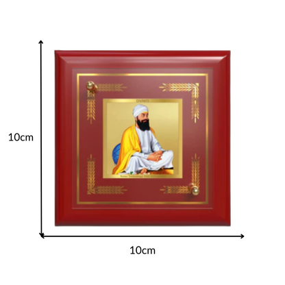 Guru Tegh Bahadur Sahib Ji | Ninth Sikh Guru | Martyr of Faith & Protector of Humanity For Tabletop Frame in 24K Gold Plated Foil