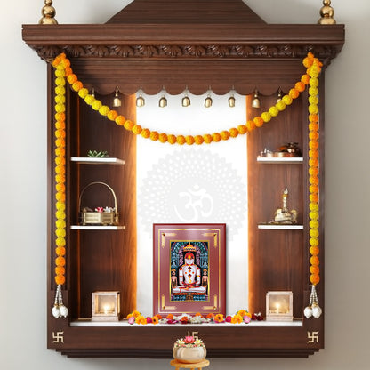 Diviniti 24K Gold Plated Lord Adinath Blessing Tabletop Photo Frame | Peace, Spiritual Wisdom & Divine Grace
