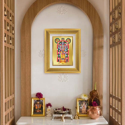Diviniti 24K Gold Plated Guru Vayurappan (Classic) Sacred Sikh Wall Frame for Home Decor & Office Ambiance | Premium Spiritual Gift