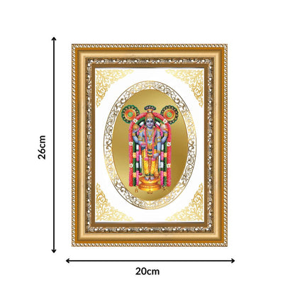 Guruvayurappan | Divine Krishna Wall & Tabletop Royal Photo Frame in 24K Gold Plated Foil
