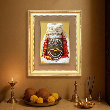 Diviniti 24K Gold Plated Mahakaleshwar (Classic) Divine Wall Frame for Home Mandir & Office Decor | Luxury Spiritual Gift