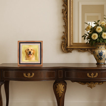 Portrait on Gold | Immortalise Your Classic Square Photo Frame in 24K Gold Plated Foil