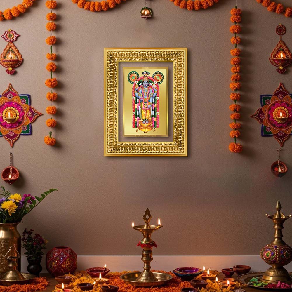 Diviniti 24K Gold Plated Guru Vayurappan (Classic) Sacred Sikh Wall Frame for Home Decor & Office Ambiance | Premium Spiritual Gift