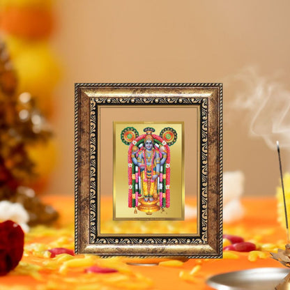 Diviniti 24K Gold Plated Guru Vayurappan Sacred Sikh Table Top Frame for Home Decor & Office Ambiance | Premium Spiritual Gift