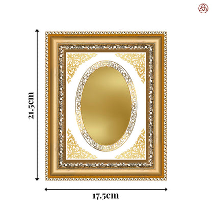 Diviniti Double Glass Frame Personalised Tabletop and Wall Photo Frame in 24K Gold Plated Foil