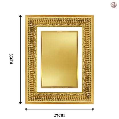 Diviniti Double Glass Frame Personalised Wall Photo Frame in 24K Gold Plated Foil