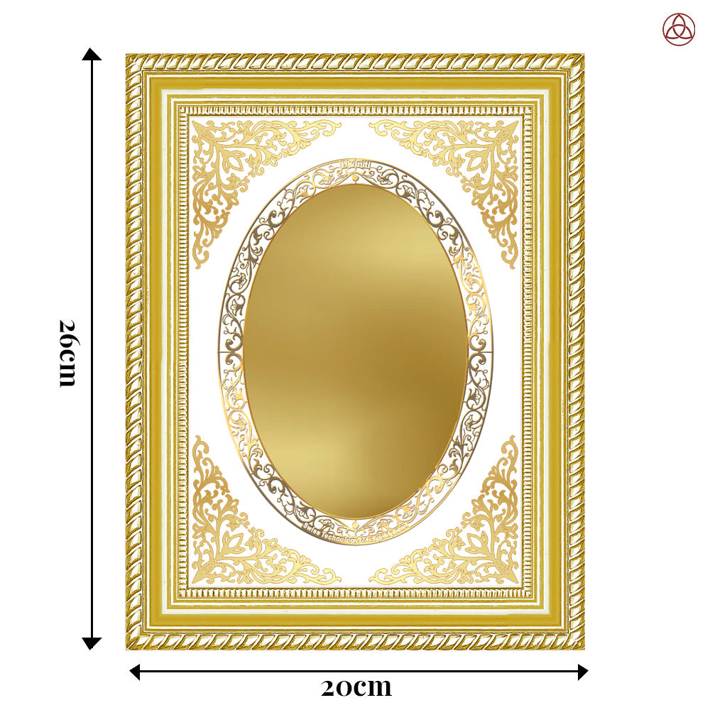 Diviniti Double Glass Frame Personalised Wall Photo Frame in 24K Gold Plated Foil
