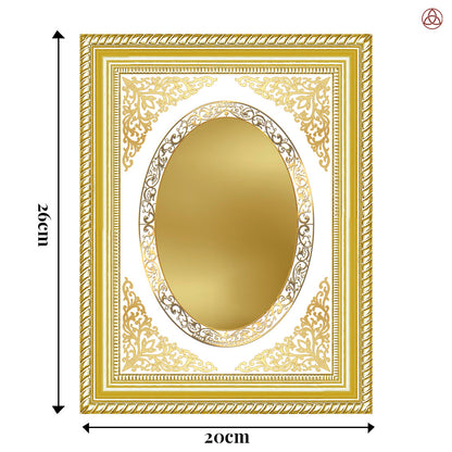 Diviniti Double Glass Frame Personalised Wall Photo Frame in 24K Gold Plated Foil