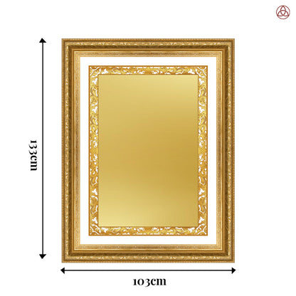 Diviniti Double Glass Frame Personalised Wall Mount Photo Frame in 24K Gold Plated Foil