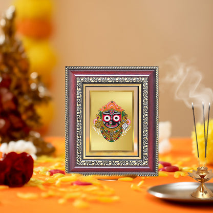 Diviniti 24K Gold Plated Jagannath (Classic) Divine Table Top Frame for Home Mandir & Office Decor | Luxury Spiritual Gift
