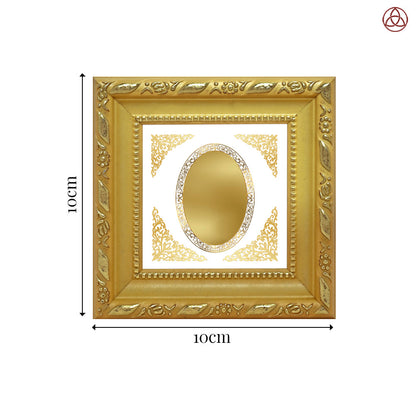 Diviniti Double Glass Frame Personalised Tabletop Photo Frame in 24K Gold Plated Foil