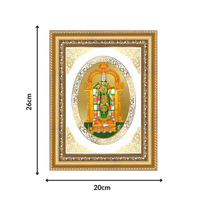 Meenakshi Amma | Divine Shakti Wall & Tabletop Royal Photo Frame in 24K Gold Plated Foil
